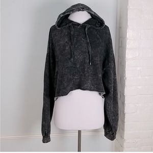 Chemistry Oversized Cropped Hoodie